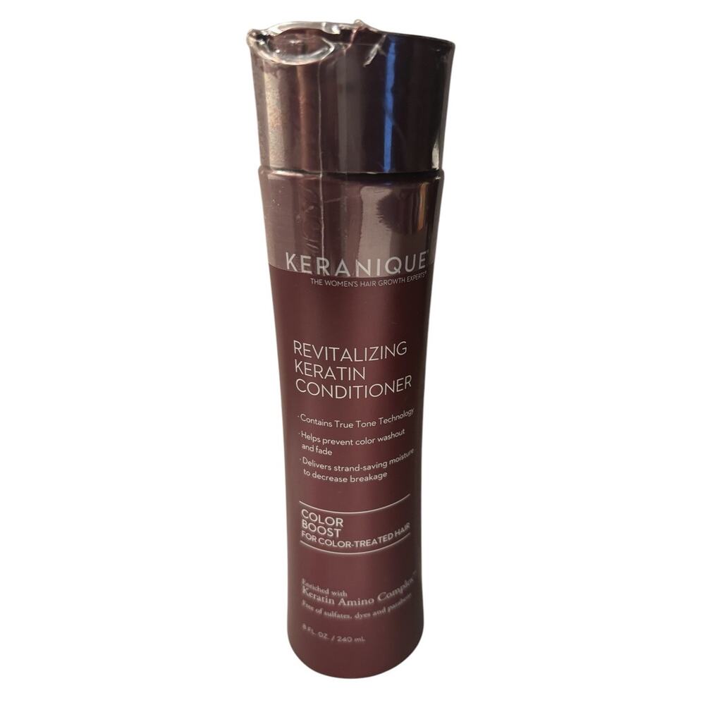Keranique Revitalizing Keratin Conditioner Color Boost 8 fl Treated Hair, New